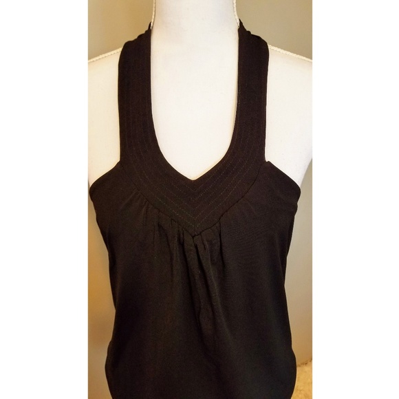 Black Halter, Fitted-Bottom Dress - Picture 2 of 7